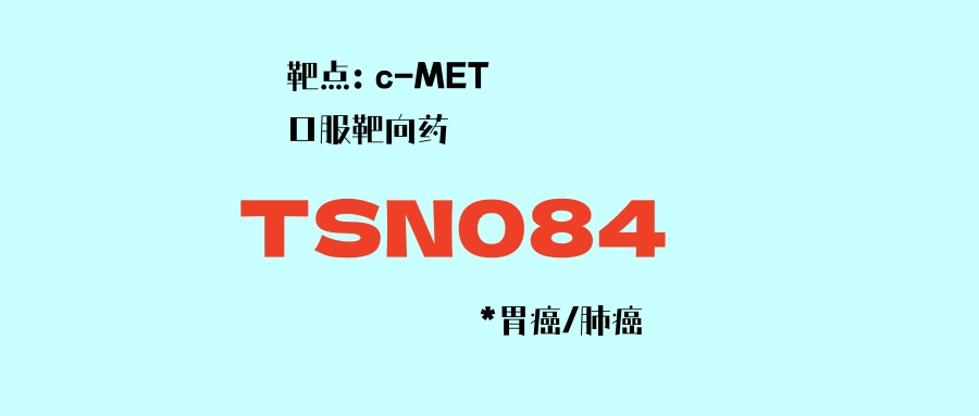 MET变异肺癌/胃癌口服靶向药：TSN084，中美双开临床！