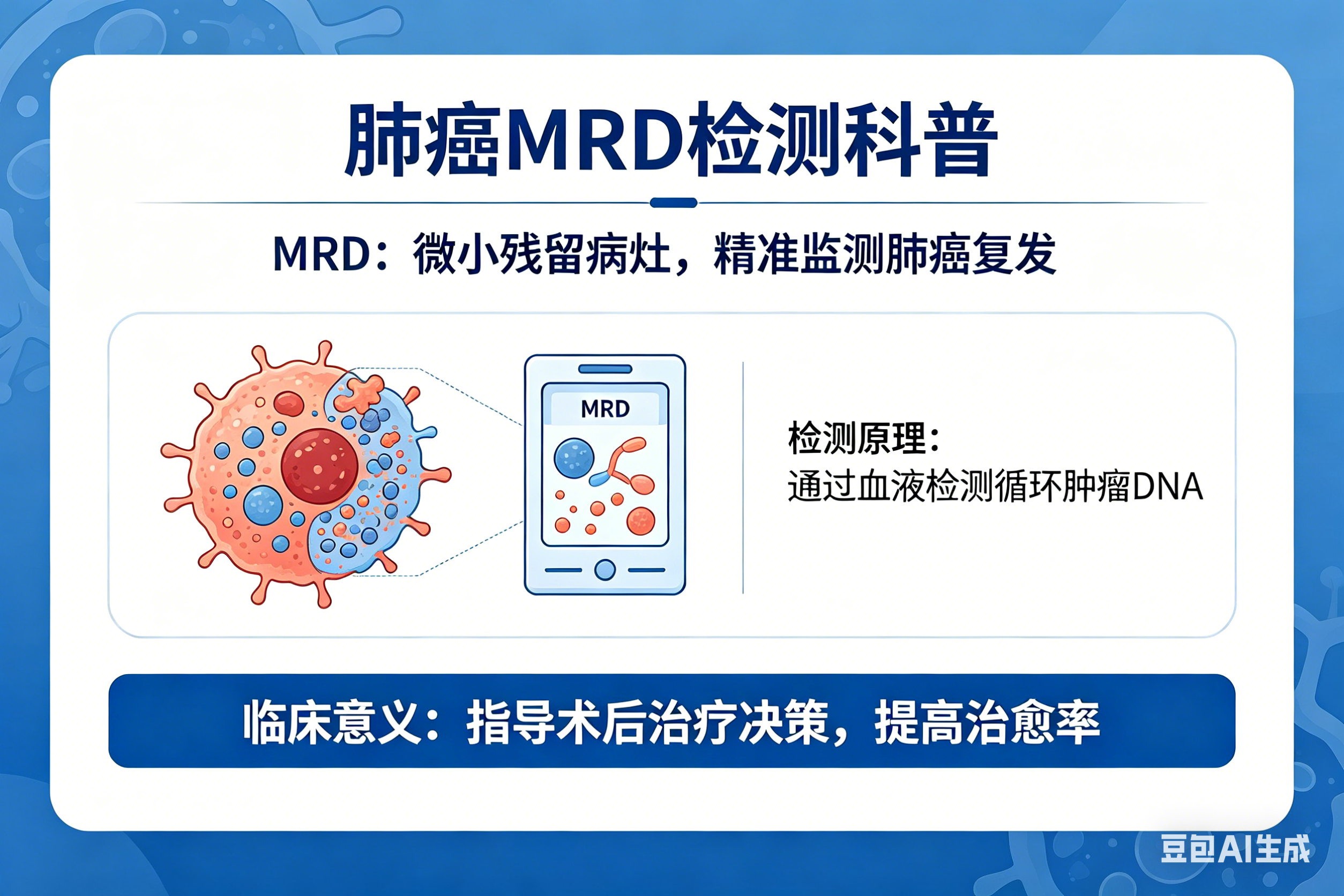 肺癌 MRD 检测：一定要做肿瘤定制型，别花冤枉钱 ！